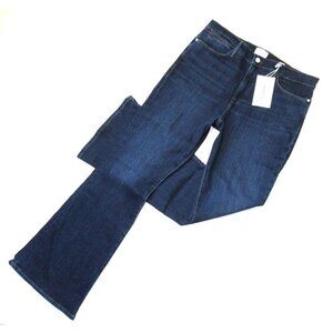 NWT Frame Le High Flare in Majesty Stretch Denim Jeans 34 x 34